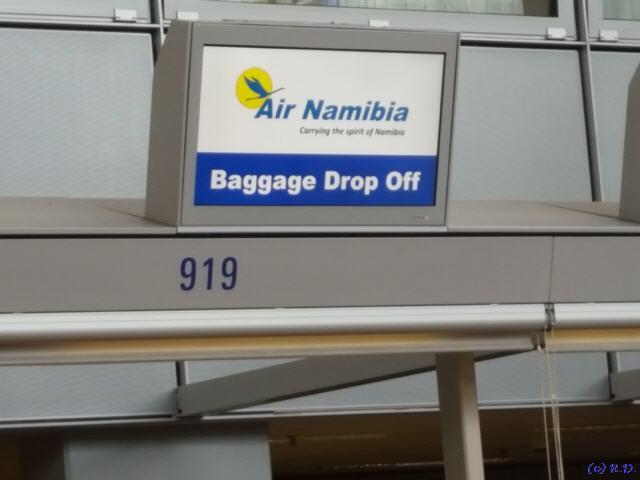 Flug von Frankfurt nach Windhoek
